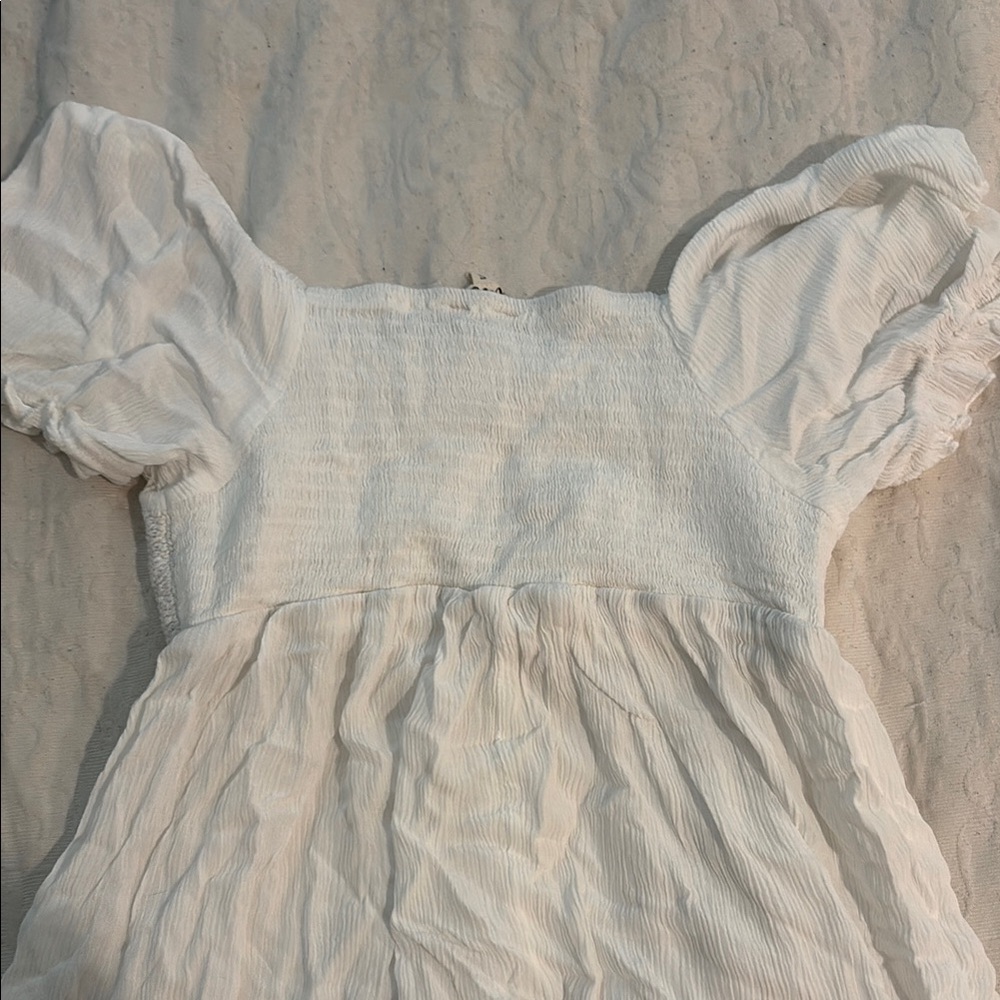 White Ruffled Dress - Picture 2 of 2